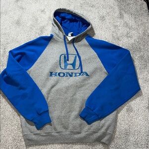 Blue Gray Honda Classic Car Dealer Auto Lover Hoodie Hooded Sweatshirt spots L